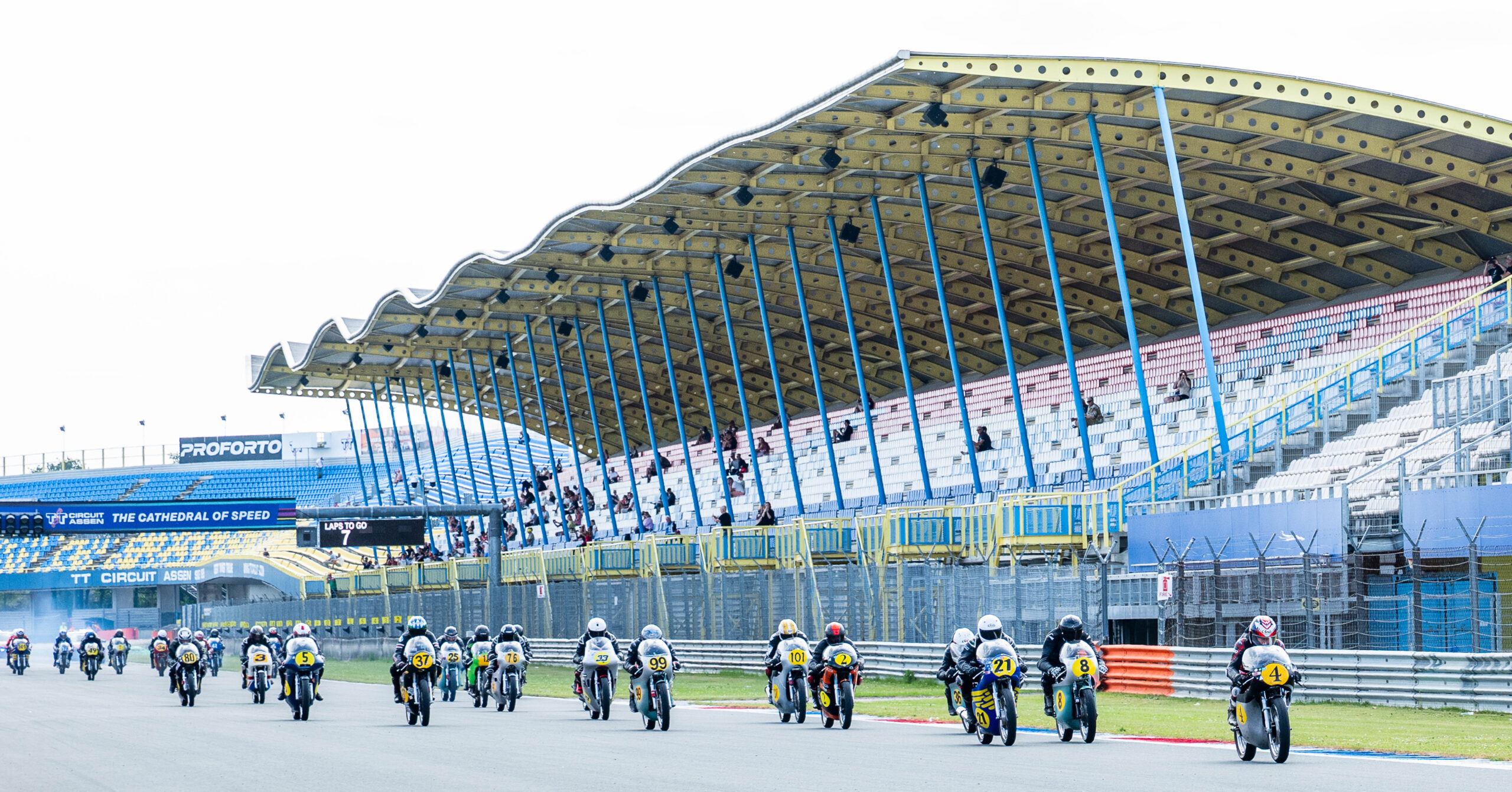 IHRO historic motorcycle racers at TT Circuit Assen